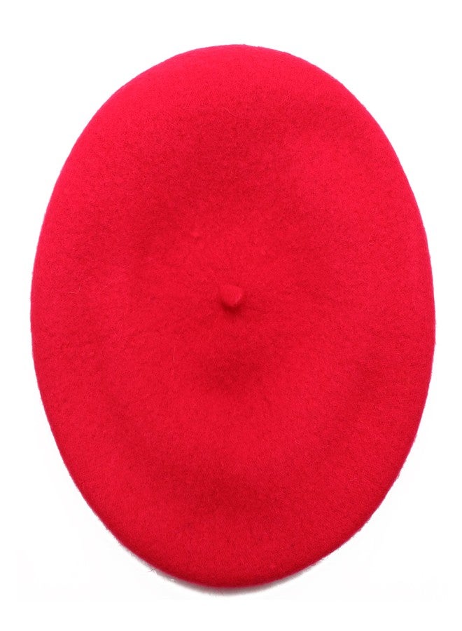 PODALOA 6 Pieces Berets for Women, Wool French Beret Hats for Women Costumes Artist Painter Caps Solid Color Style (Red) - Image 3